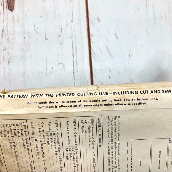 McCall’s #1629 Bed Covering Set Printed Patterns Vintage 1951 - Picture 6 of 16